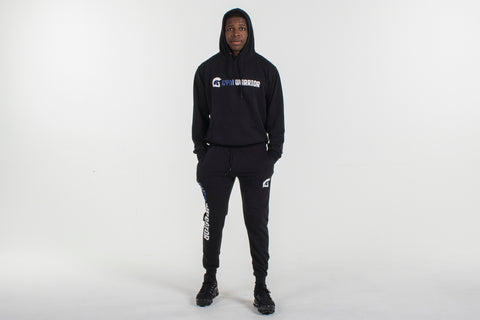 Lightweight Hoody - Black & Blue