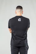 Stretch Fit T-Shirt  - Black & Blue