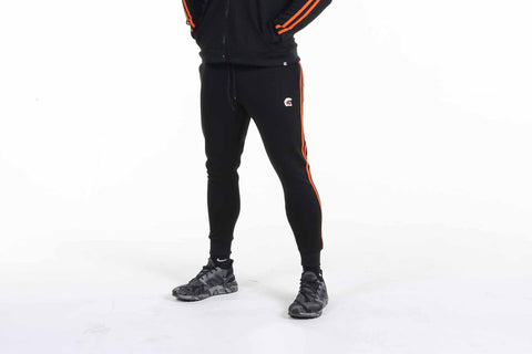 Tapered fit Jogger - Orange & Black