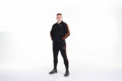 Tapered fit Jogger - Orange & Black